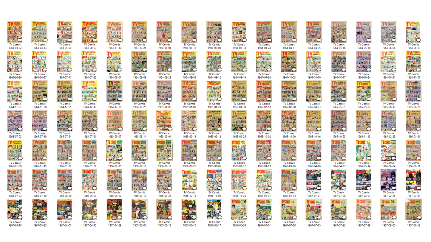 TV Comic (1950s/1960s) The Comic Book Archive - 299 Issues! (2 Disc Set)