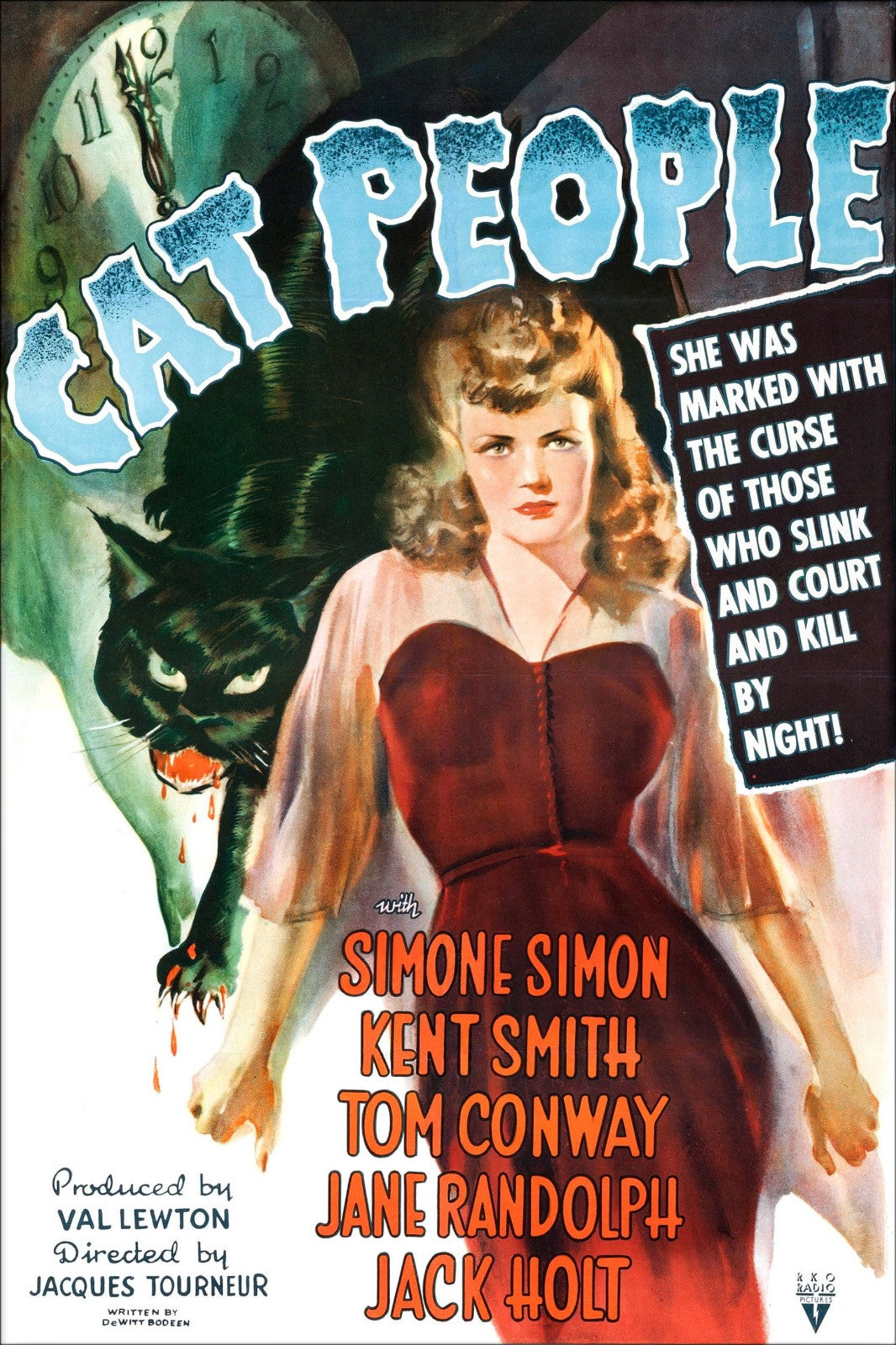 Cat People (1942) Simone Simon, Kent Smith, Public Domain Mystery DVD NO CASE