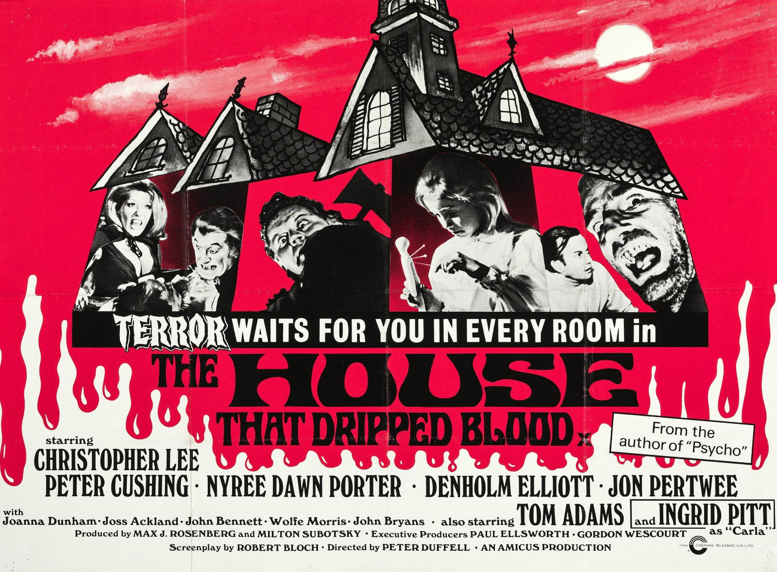 The House That Dripped Blood 1971 Horror Christopher Lee Public Domain DVD ONLY