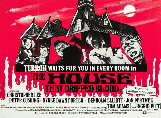 The House That Dripped Blood 1971 Horror Christopher Lee Public Domain DVD ONLY