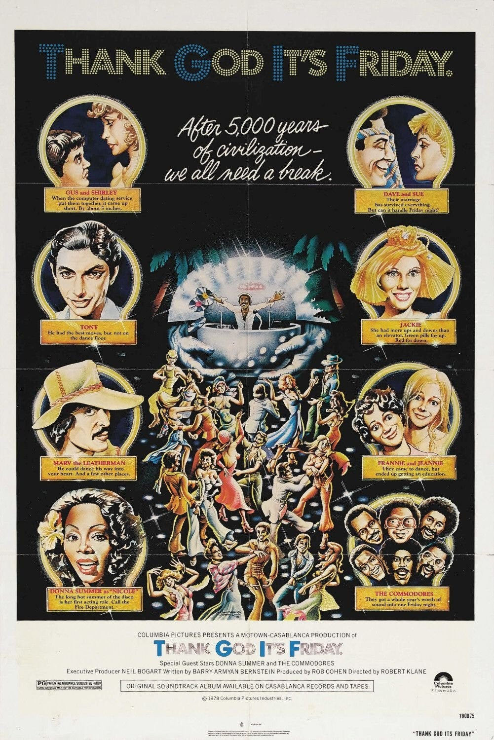 Thank God It's Friday (1978) Comedy, Donna Summer Public Domain DVD NO CASE