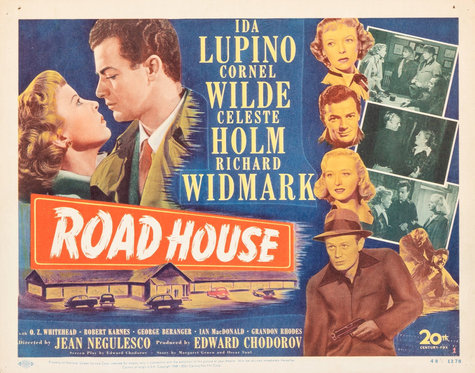 Road House (1948) Romance Ida Lupino DVD Public domain film movie (Disc Only)