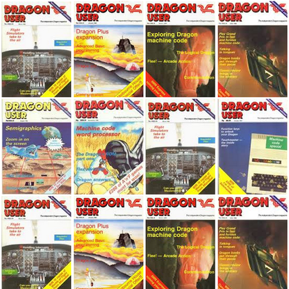 DRAGON USER Magazine Collection on Disk ALL ISSUES (Dragon 32/64 Computer Games)