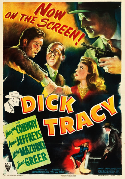 Dick Tracy Detective/Splitface (1945) Film Noir DVD Public Domain Film Disc Only