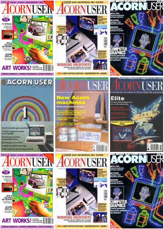 ACORN USER MAGAZINE Collection (Disk) Electron/Archimedes/RISC PC BBC Micro/Atom