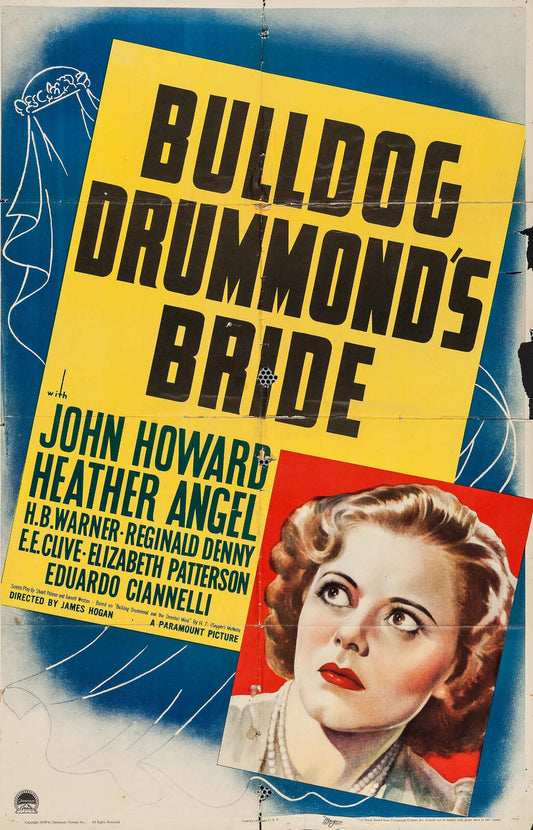 Bulldog Drummond's Bride (1939) DVD John Howard Public Domain Film (Disc Only)