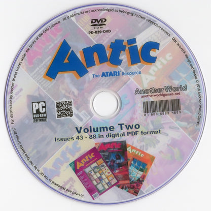 ANTIC Magazine Collection on Disk ALL ISSUES Atari XL/XE/400/800/2600/7800 Games