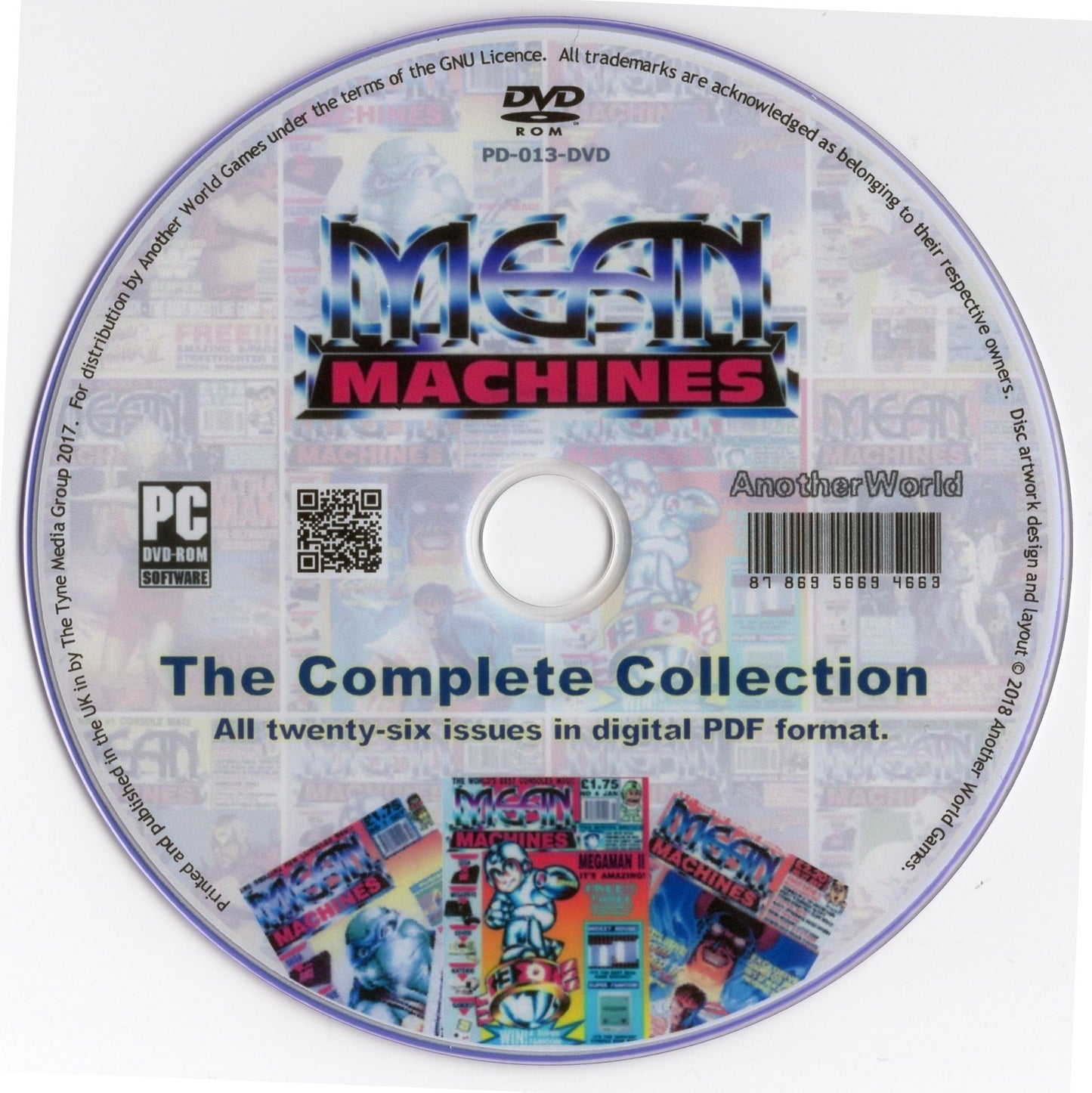 MEAN MACHINES Magazine Collection on Disk (Nintendo NES & Sega Mega Drive Games)