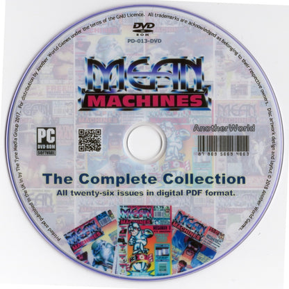 MEAN MACHINES Magazine Collection on Disk (Nintendo NES & Sega Mega Drive Games)
