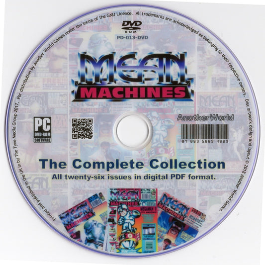 MEAN MACHINES Magazine Collection on Disk (Nintendo NES & Sega Mega Drive Games)