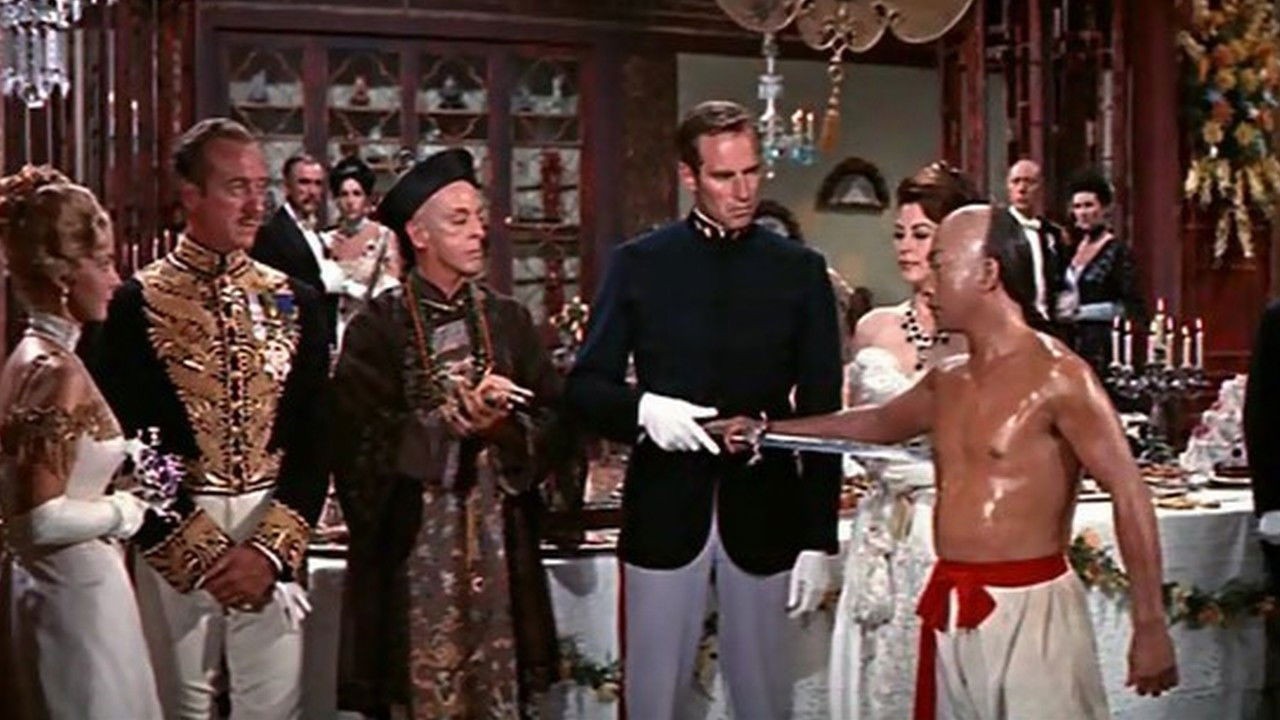 55 Days at Peking 1963 War David Nevin Charlton Heston Public Domain DVD NO CASE