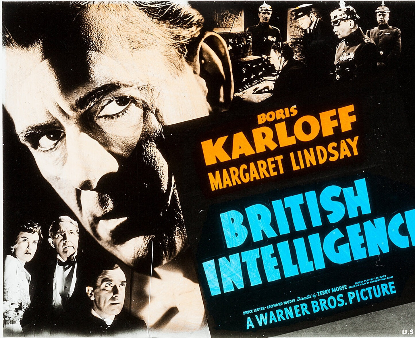British Intelligence (1939) War DVD Boris Karloff & Bruce Lester (Public Domain)