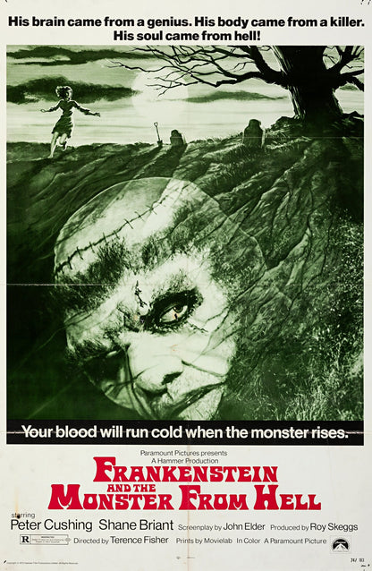 Frankenstein and the Monsters from Hell (1974) Horror Public Domain DVD NO CASE