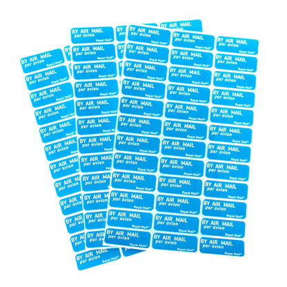 180x Air Mail (Blue) stickers shipping postage labels Par Avion AirMail Genuine