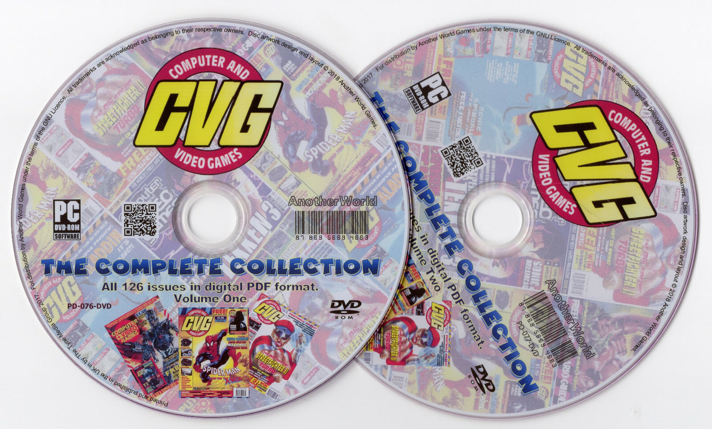 COMPUTER AND VIDEO GAMES Magazine Disk (2 DVD) Spectrum Atari Amiga Amstrad CVG 
