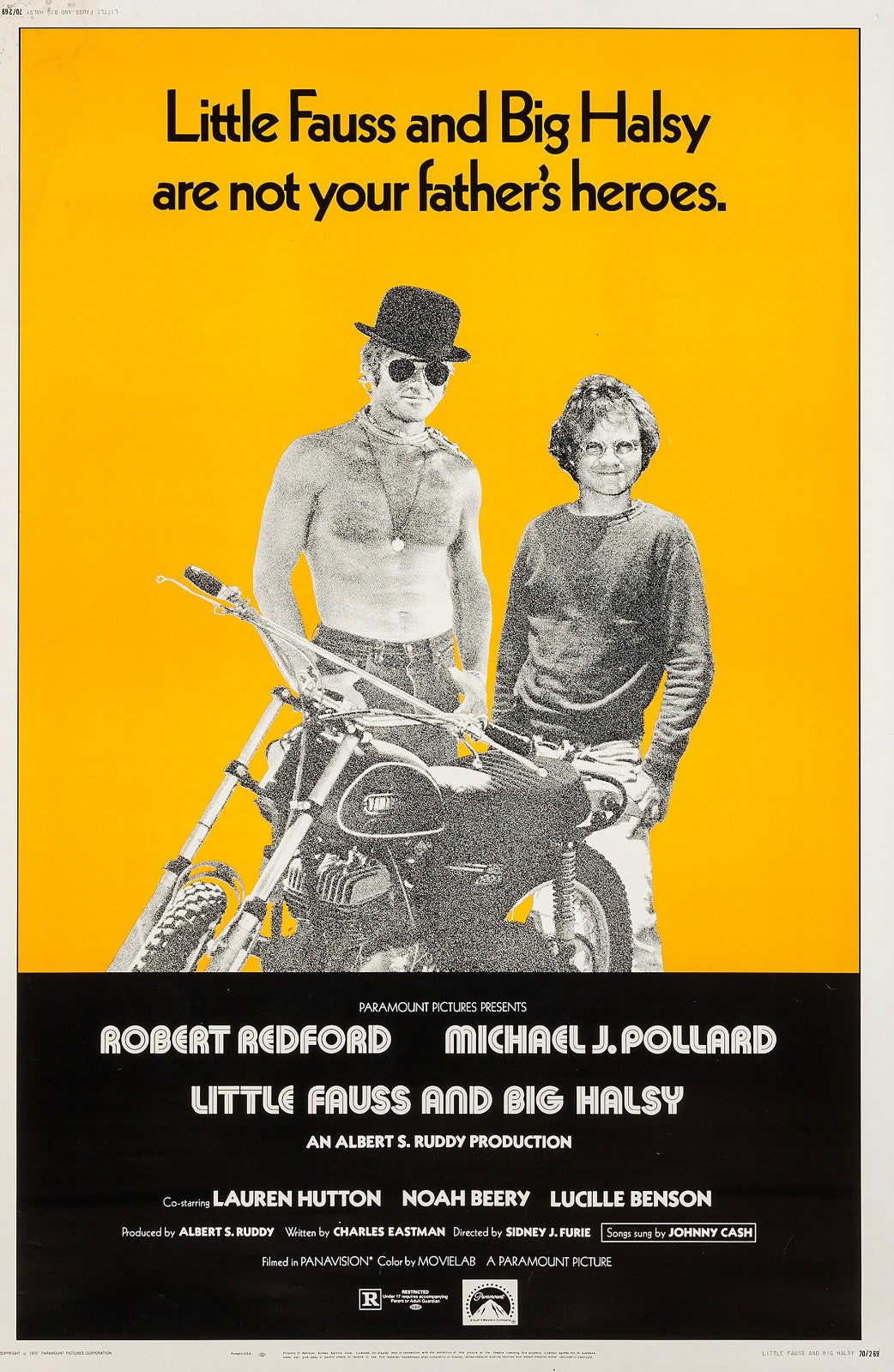 Little Fauss and Big Halsy (1970) Robert Redford Public Domain DVD NO CASE