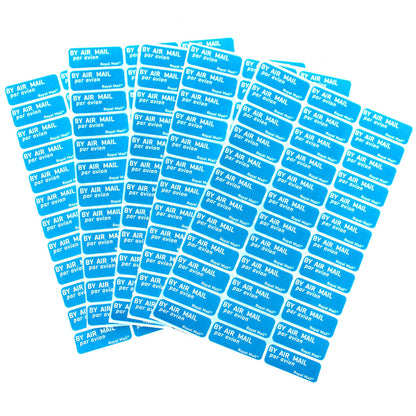 180x Air Mail (Blue) stickers shipping postage labels Par Avion AirMail Genuine