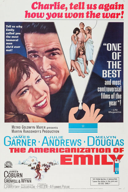 The Americanization of Emily (1964) Julie Andrews Public Domain DVD - NO CASE