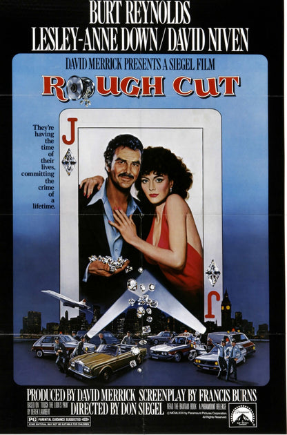 Rough Cut (1980) Comedy, Burt Reynolds, David Niven Public Domain DVD NO CASE