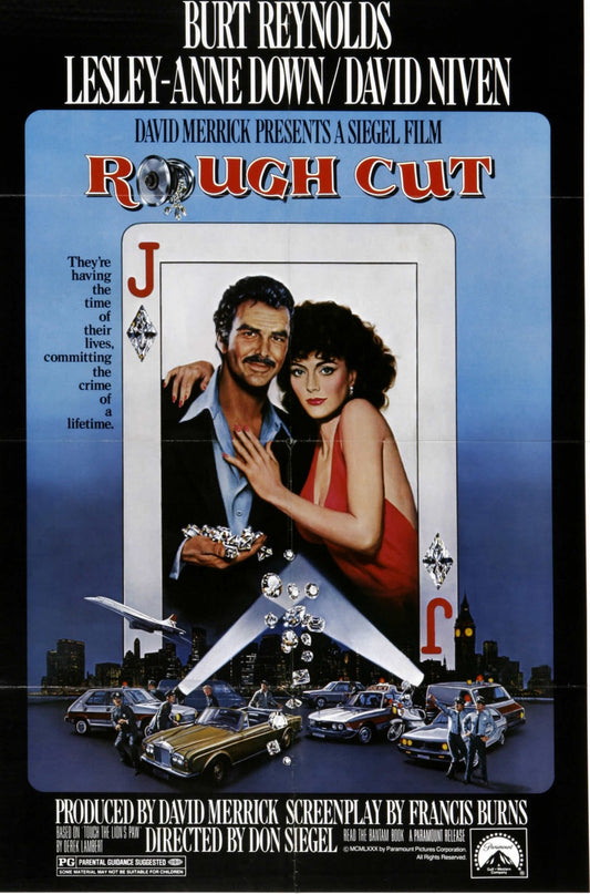 Rough Cut (1980) Comedy, Burt Reynolds, David Niven Public Domain DVD NO CASE