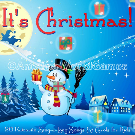 IT'S CHRISTMAS! A Children's Sing Along Music CD Xmas Songs Kids All Ages Carols
