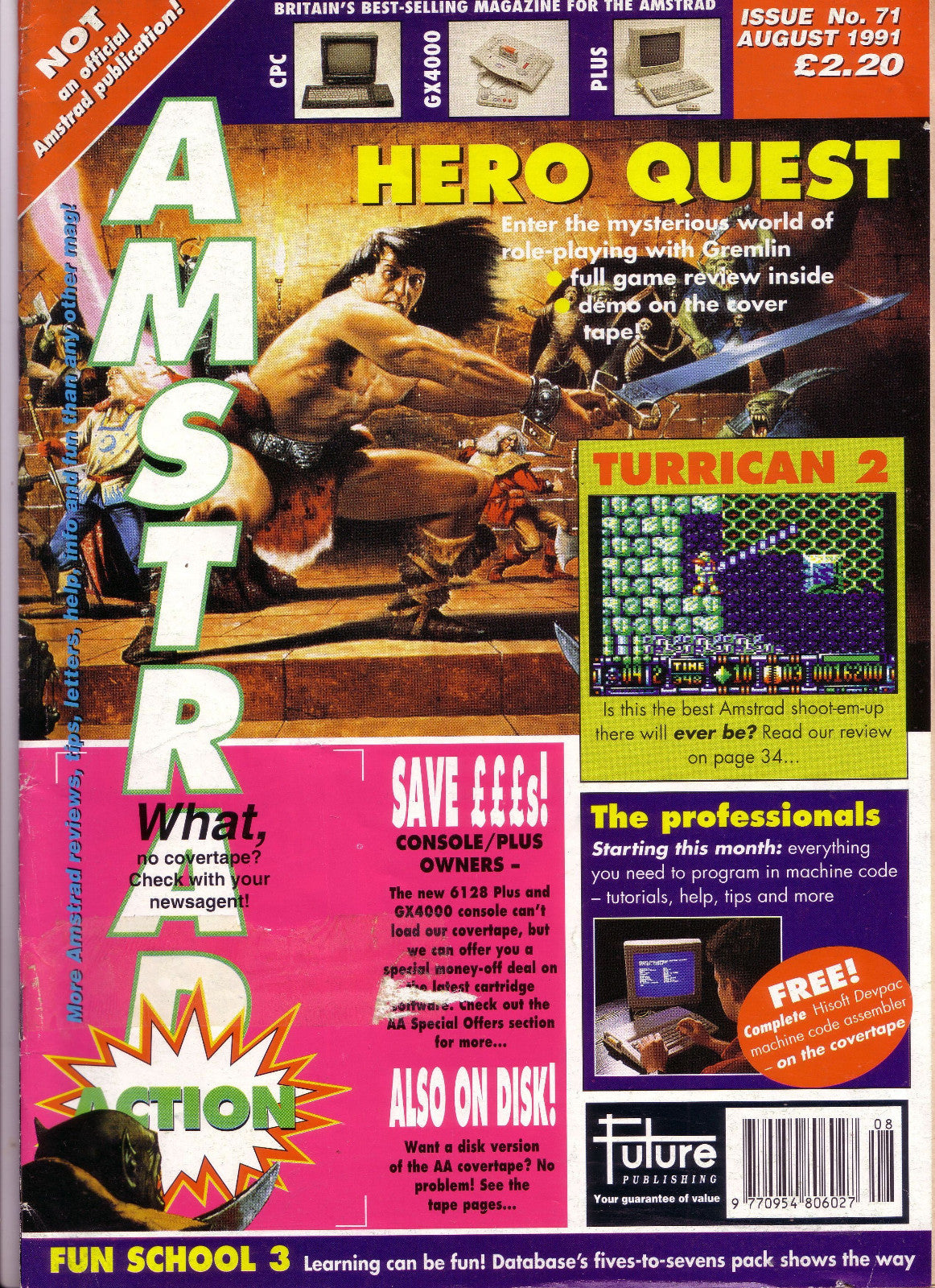 AMSTRAD ACTION Magazine Collection on Disk ALL ISSUES CPC+/464/6128/GX4000 Games
