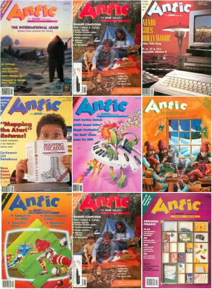 ANTIC Magazine Collection on Disk ALL ISSUES Atari XL/XE/400/800/2600/7800 Games