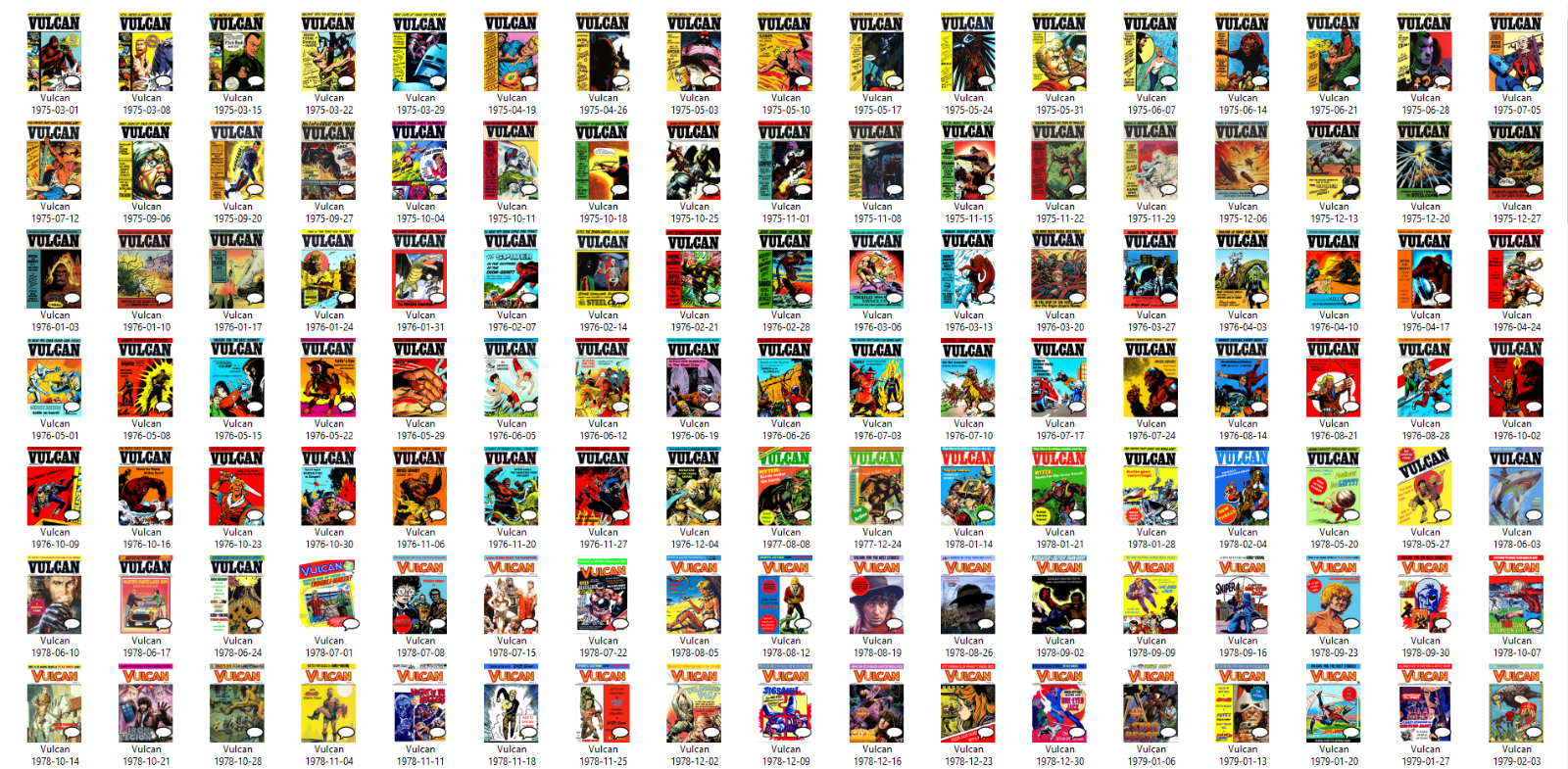 VULCAN: The Comic, Annual & Holiday Special Collection 2xDVD Set Over 180 issues