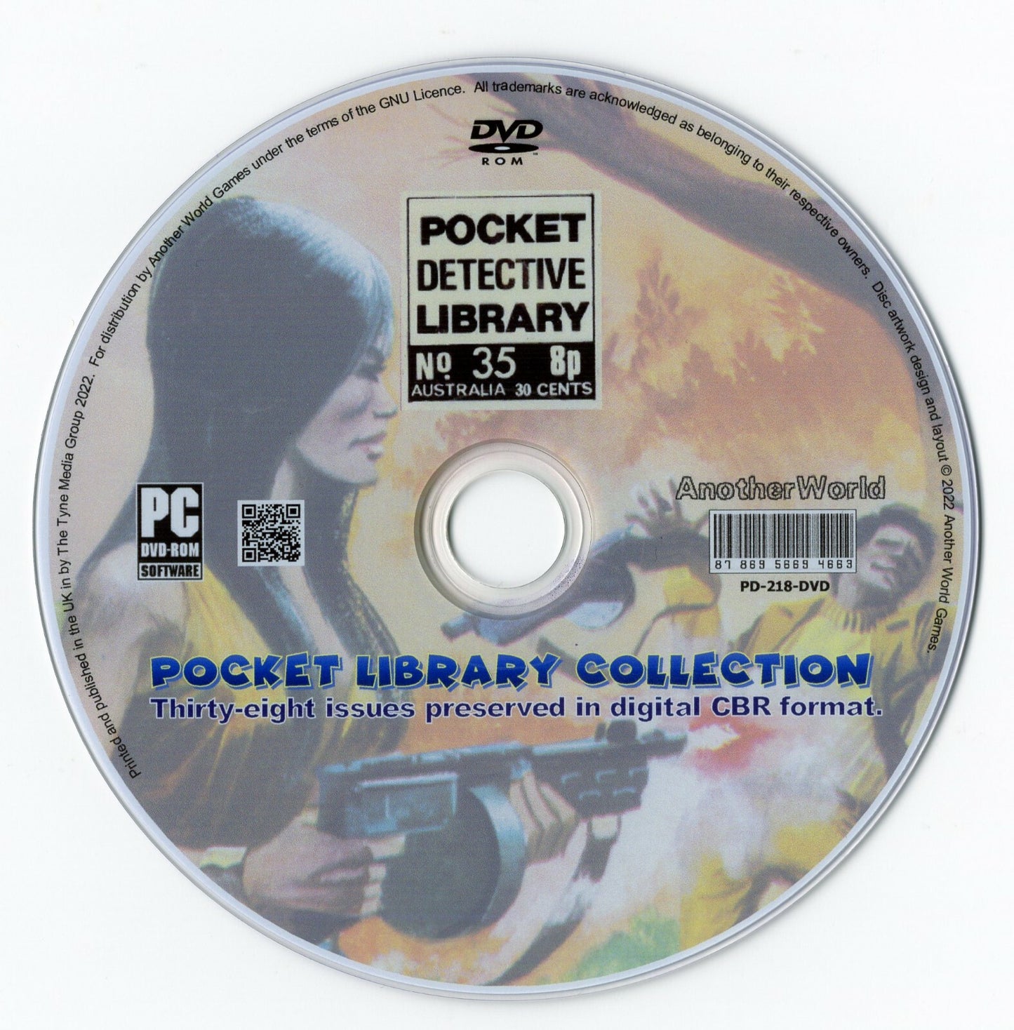 Pocket Detective Library - Comic Book Collection on Disc - 38 Issues on DVD-ROM