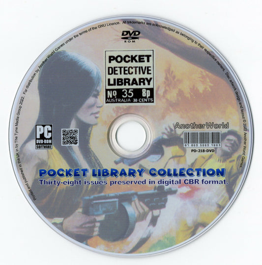 Pocket Detective Library - Comic Book Collection on Disc - 38 Issues on DVD-ROM