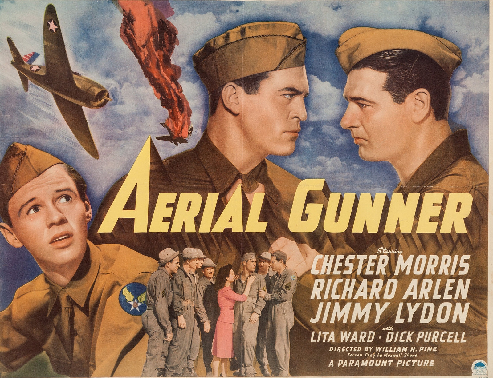 Aerial Gunner (1943) War Chester Morris DVD Public Domain Film (Disc Only)