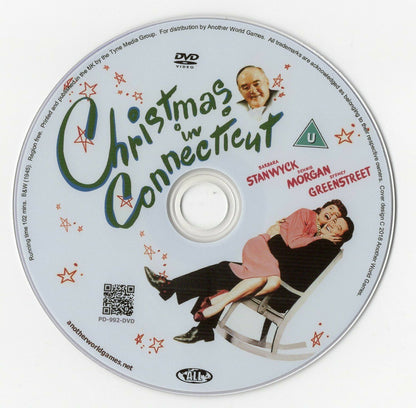 CHRISTMAS IN CONNECTICUT (1945) DVD Barbara Stanwyck Dennis Morgan B&W Film
