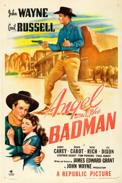 Angel and the Badman (1947) Western DVD John Wayne Public Domain Film Disc Only