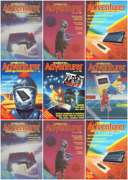 MICRO ADVENTURER MAGAZINE Full Run (Disk) Oric/Spectrum/Dragon 32/Apple II Games