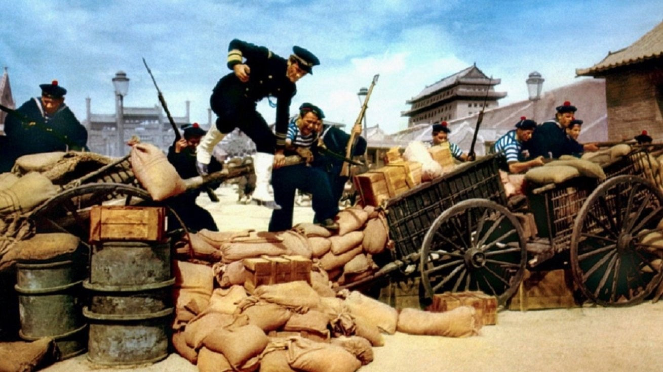 55 Days at Peking 1963 War David Nevin Charlton Heston Public Domain DVD NO CASE