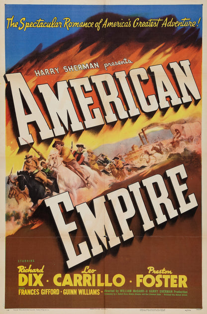 American Empire (1942) Western Richard Dix DVD Public Domain Film (Disc Only)