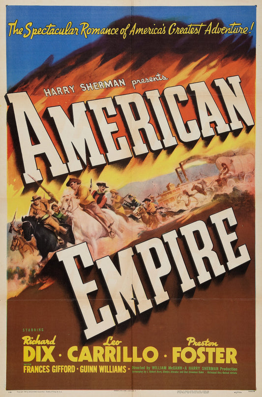 American Empire (1942) Western Richard Dix DVD Public Domain Film (Disc Only)