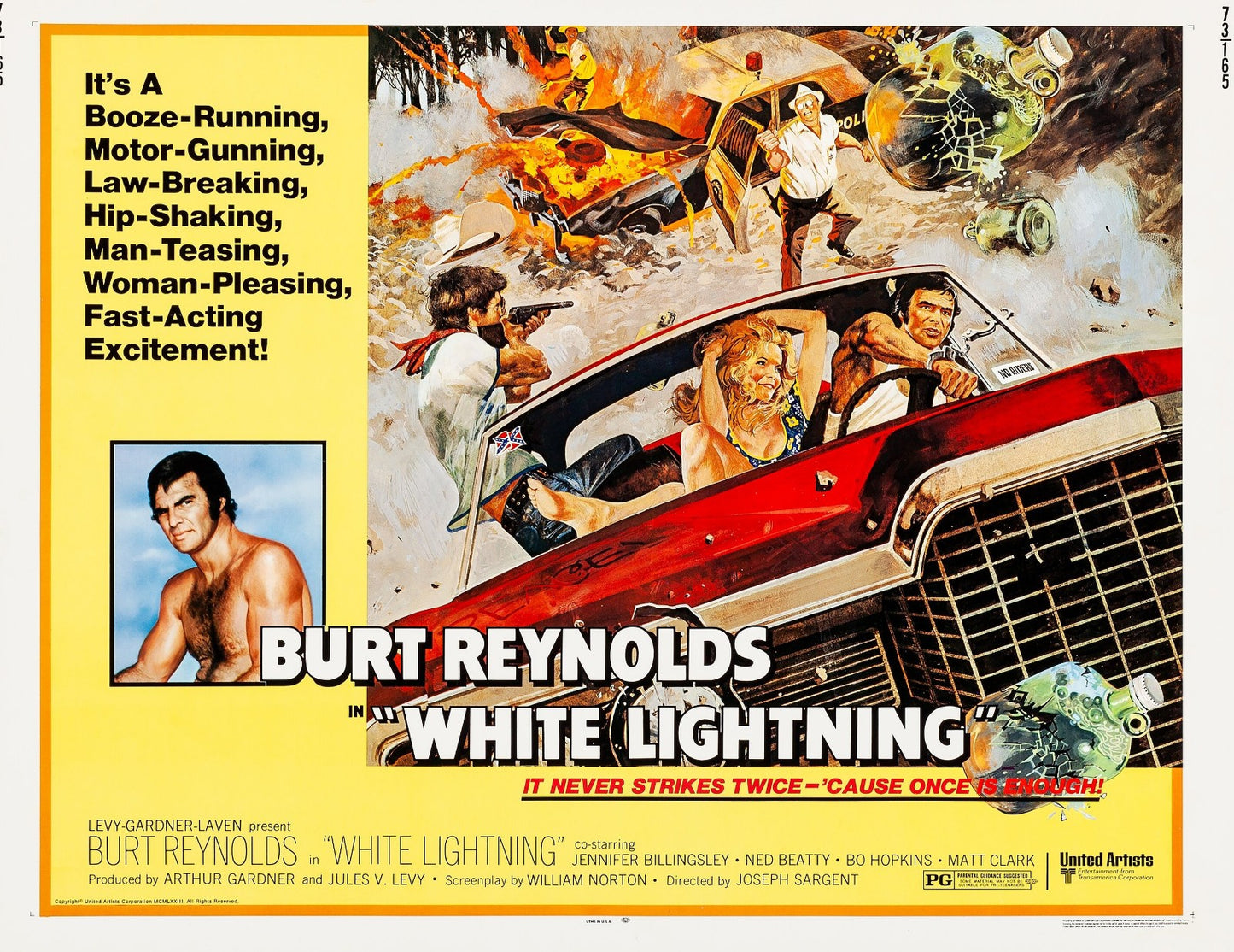White Lightning (1973) Burt Reynolds, Ned Beatty, Public Domain DVD - NO CASE