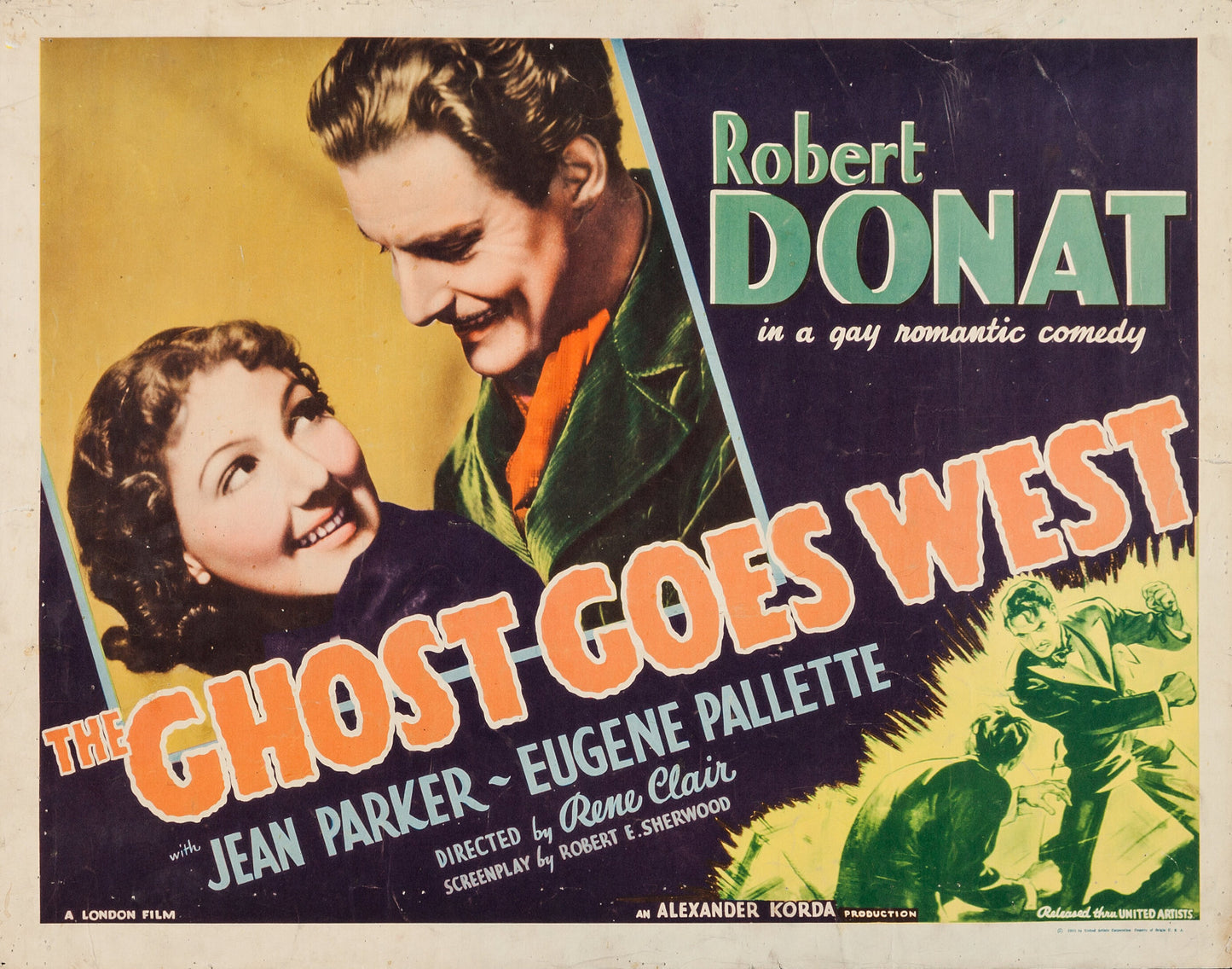 The Ghost Goes West (1936) Comedy Robert Donat Jean Parker DVD Public doman film