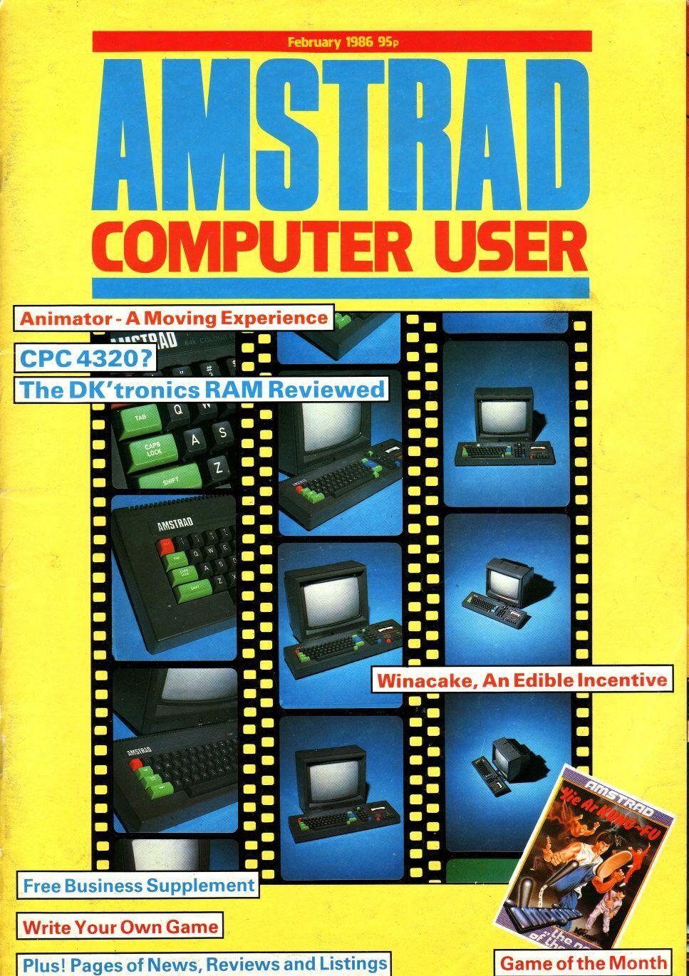 AMSTRAD COMPUTER USER MAGAZINE Full Run on Disk ACU PCW/CPC/664/6128 Games