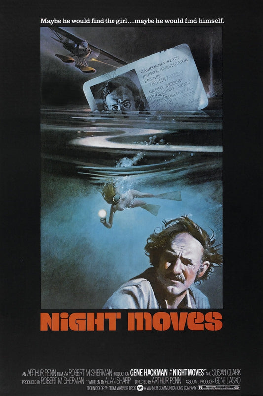 Night Moves (1975) Thriller Gene Hackman Susan Clark Public Domain DVD Disc Only