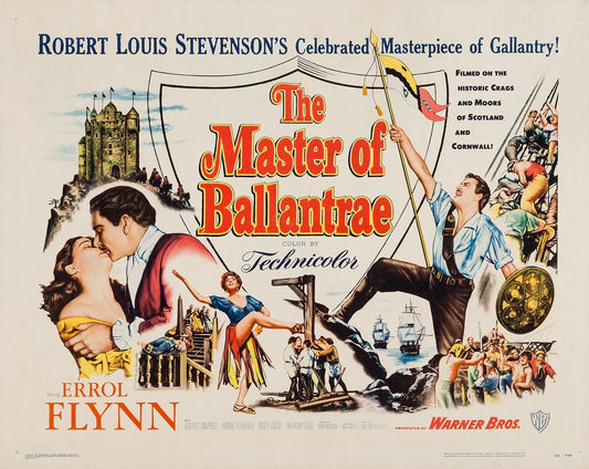 The Master of Ballantrae (1953) Errol Flynn Roger Livesey DVD public domain film