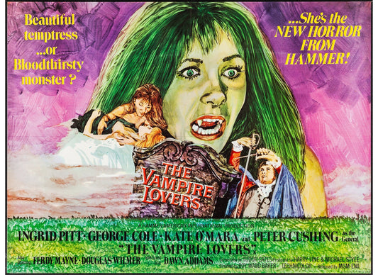 The Vampire Lovers (1970) Horror DVD Peter Cushing Public Domain Film DISC ONLY