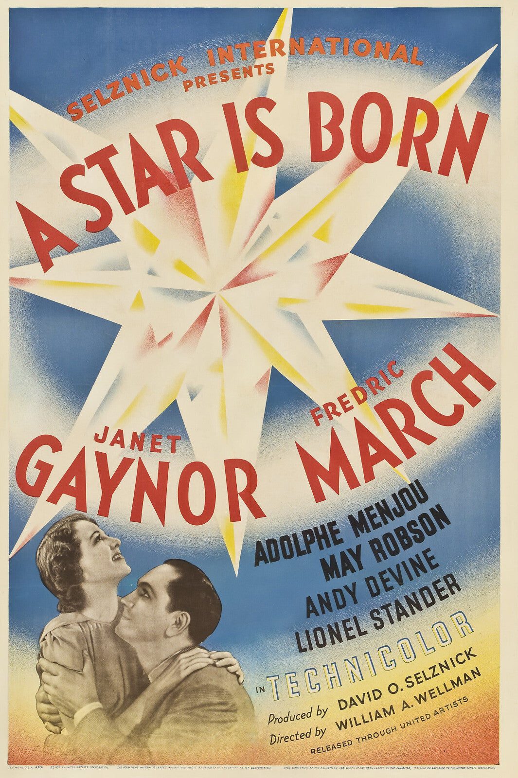 A Star Is Born (1937) Drama Janet Gaynor DVD Public Domain Film (Disc Only)