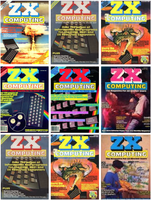 ZX COMPUTING Magazine Collection on Disk EVERY ISSUE Sinclair ZX81/ZX80/QL Games