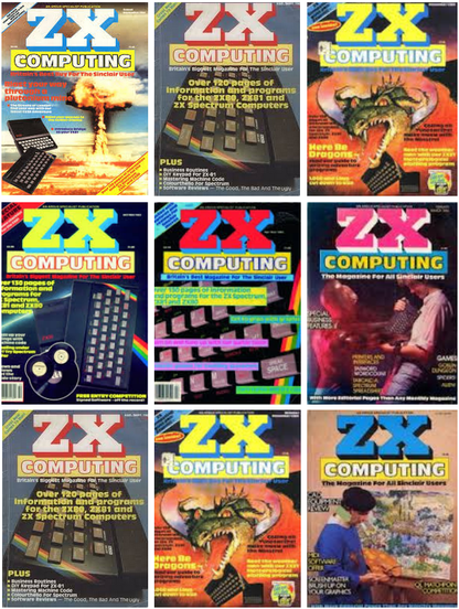 ZX COMPUTING Magazine Collection on Disk EVERY ISSUE Sinclair ZX81/ZX80/QL Games