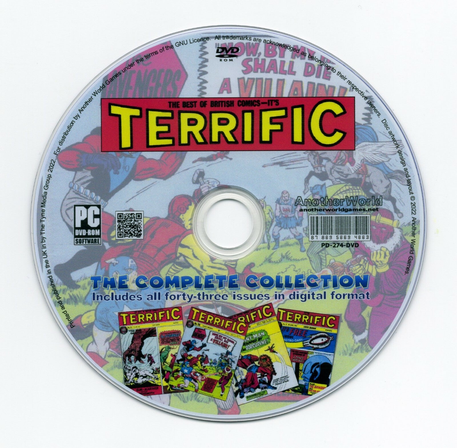 Terrific - The Complete Comic Book Collection on Disc - Includes All 43 Issues!