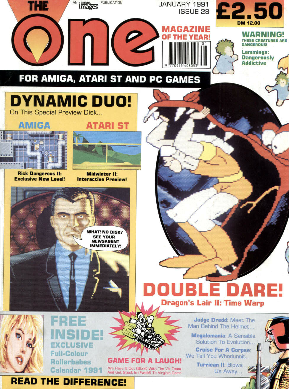 THE ONE MAGAZINE Full Collection on 2 DISKS (AMIGA, ATARI ST AND PC GAMES)