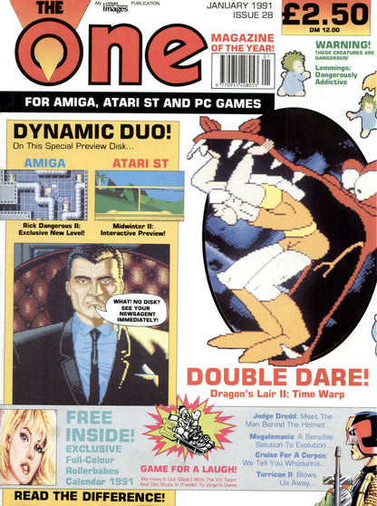THE ONE MAGAZINE Full Collection on 2 DISKS (AMIGA, ATARI ST AND PC GAMES)