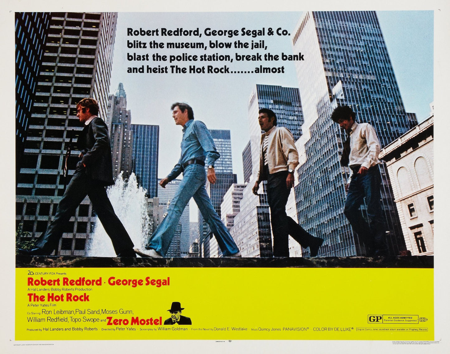The Hot Rock (1972) Crime Comedy – Robert Redford DVD Public Domain Film NO CASE